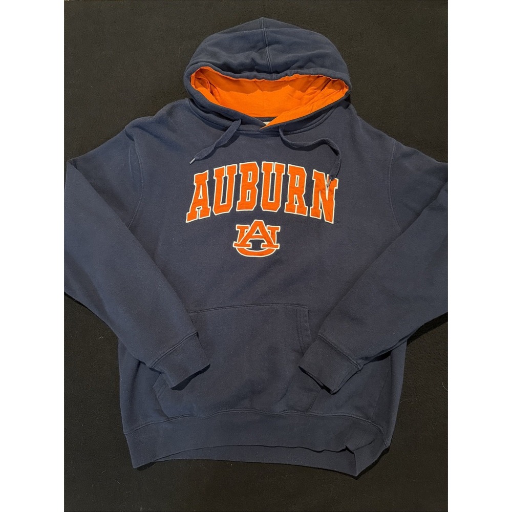 Auburn University Pullover Hooded Sweatshirt Mens Size Large